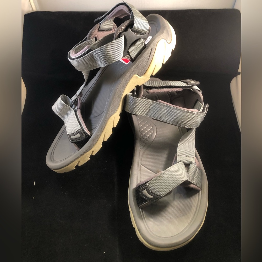 Nordstrom Gray and Tan Sport Sandals